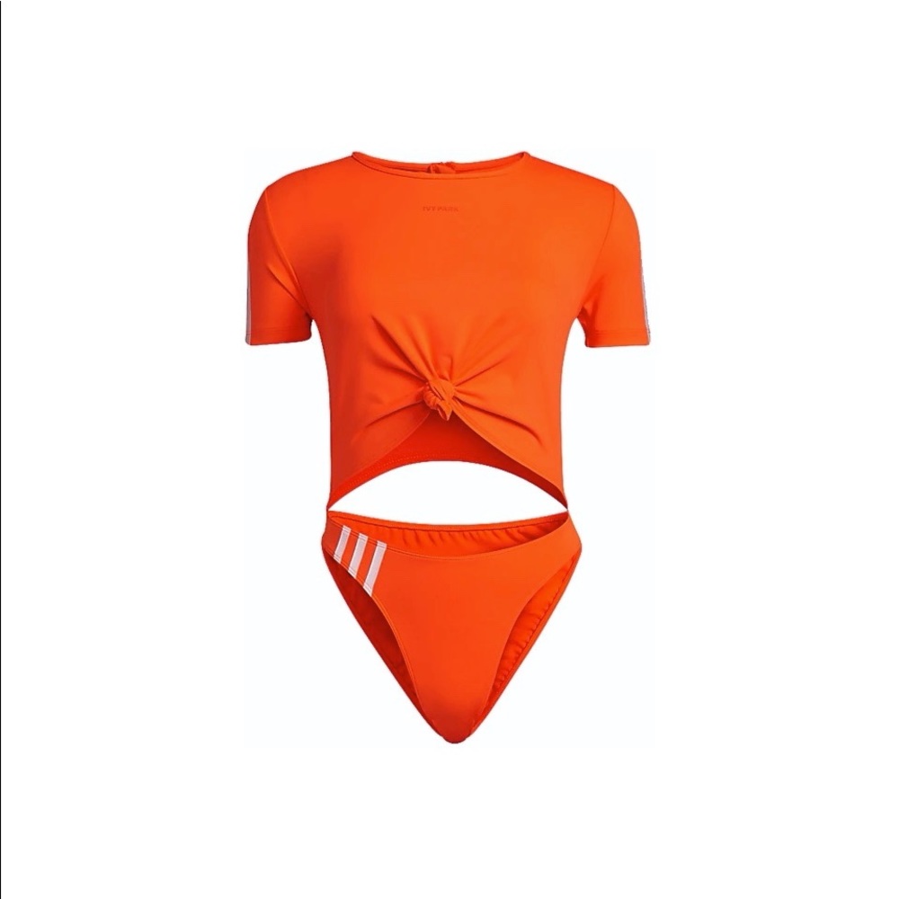 ADIDAS ORIGINALS X IVY PARK CUT OUT KNOT SWIM SUIT